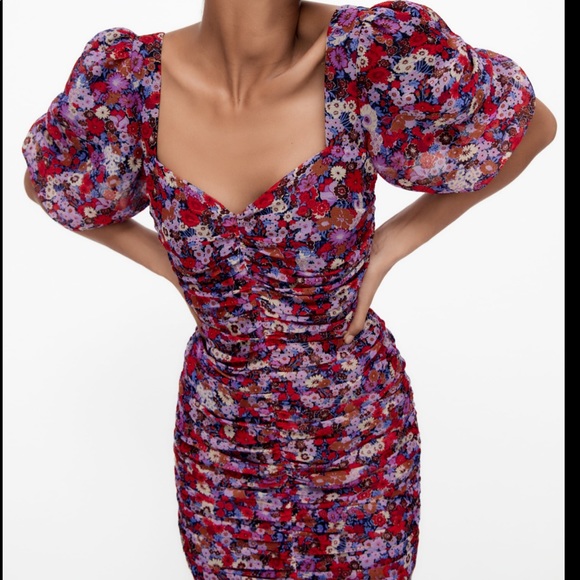 Zara Floral Mini Dress | Small & Medium (Available) - Picture 2 of 5